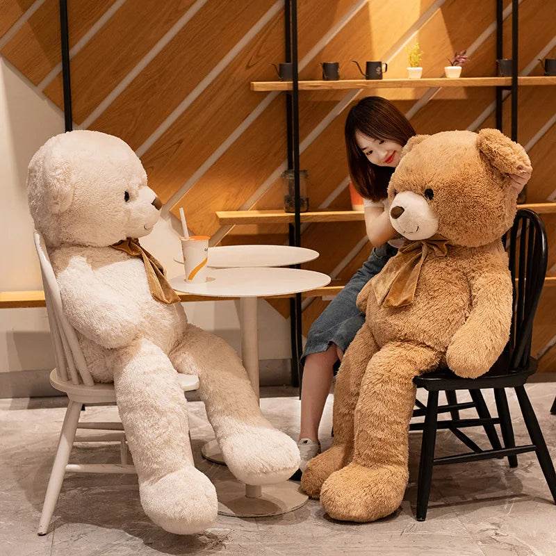 Cuddly Bowknot Teddy Bear Plush Toy for Boys - 90-120CM Size - ToylandEU