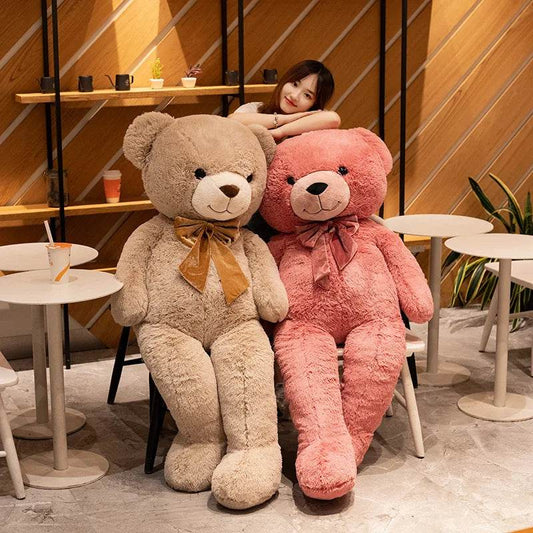 Cuddly Bowknot Teddy Bear Plush Toy for Boys - 90-120CM Size - ToylandEU