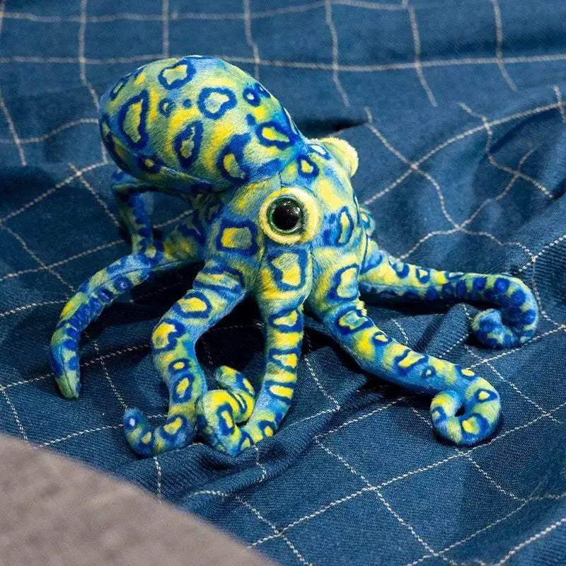  Cuddly Leopard Print Octopus Plush Toy Toyland EU -  ToylandEU™