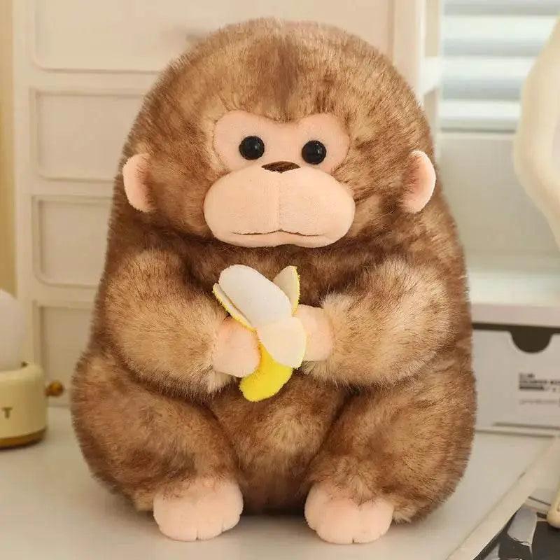  Cuddly Plush Monkey Toy With Banana - Perfect Gift 30cm -  ToylandEU™