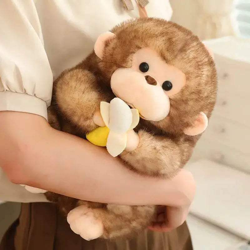  Cuddly Plush Monkey Toy With Banana - Perfect Gift 30cm -  ToylandEU™