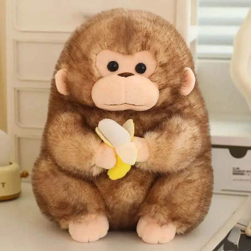  Cuddly Plush Monkey Toy With Banana - Perfect Gift 30cm -  ToylandEU™