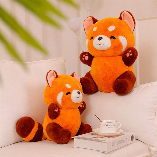 Cuddly Red Panda Anime Plush Doll with Soft Fluffy Hair - Perfect Collector's Item - ToylandEU