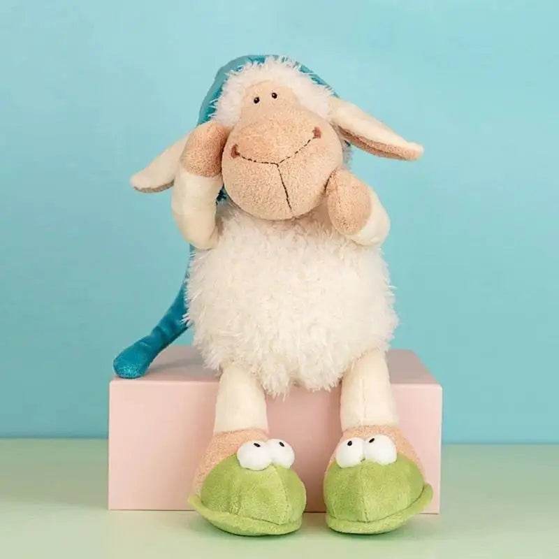 Cuddly Sleepy Lamb Plush Toy - Ideal Comfort Gift for Kids - ToylandEU