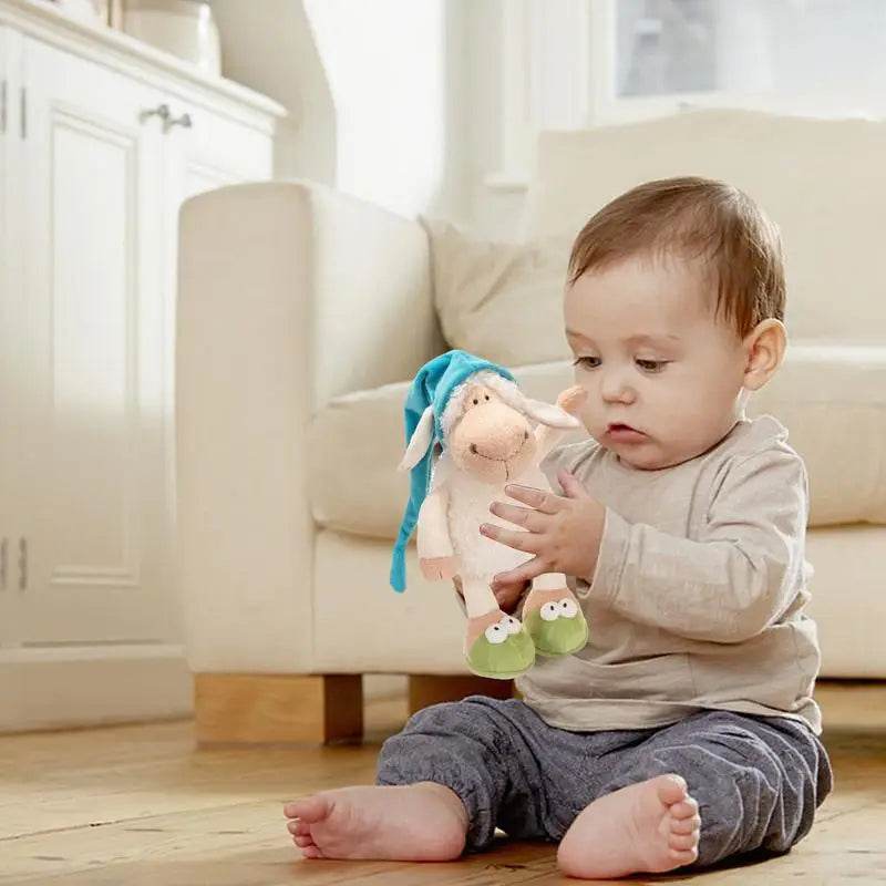 Cuddly Sleepy Lamb Plush Toy - Ideal Comfort Gift for Kids - ToylandEU