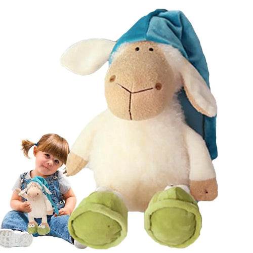 Cuddly Sleepy Lamb Plush Toy - Ideal Comfort Gift for Kids - ToylandEU