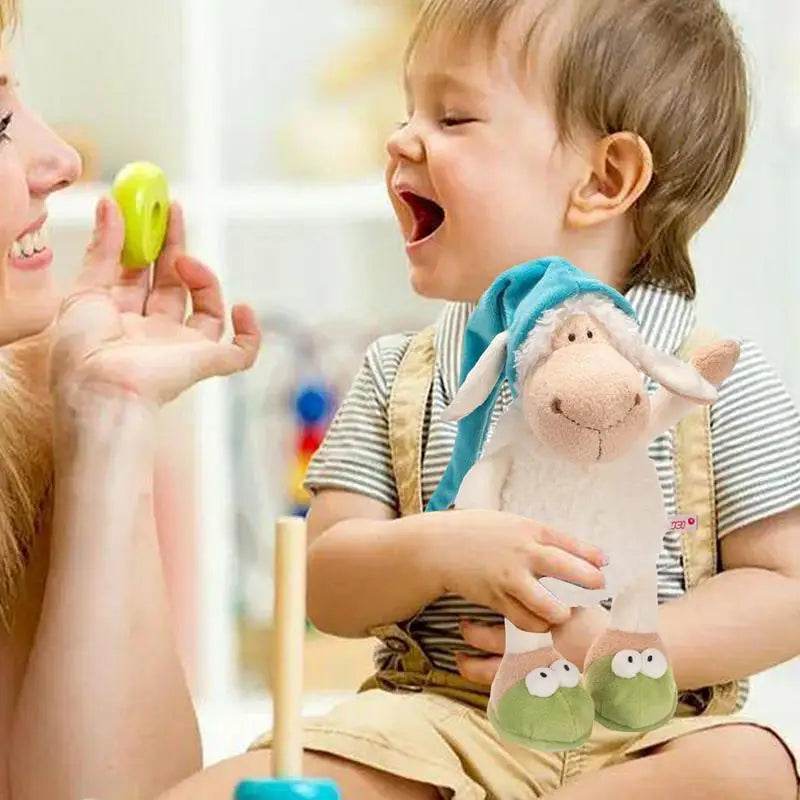 Cuddly Sleepy Lamb Plush Toy - Ideal Comfort Gift for Kids - ToylandEU