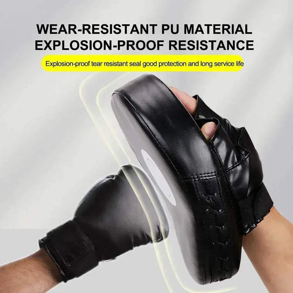 Curved Boxing Mitts PU Leather Hand Target Pads For Training - ToylandEU