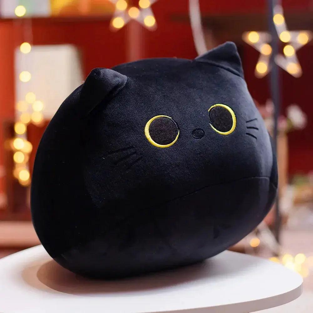  Kawaii Black Cat Plush Nap Pillow Cushion For Kids Soft -  ToylandEU™