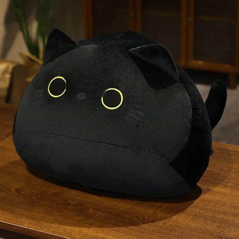  Kawaii Black Cat Plush Nap Pillow Cushion For Kids Soft -  ToylandEU™