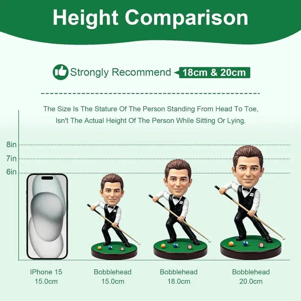  Personalized Billiards Bobblehead Gift For Pool Lovers -  ToylandEU™