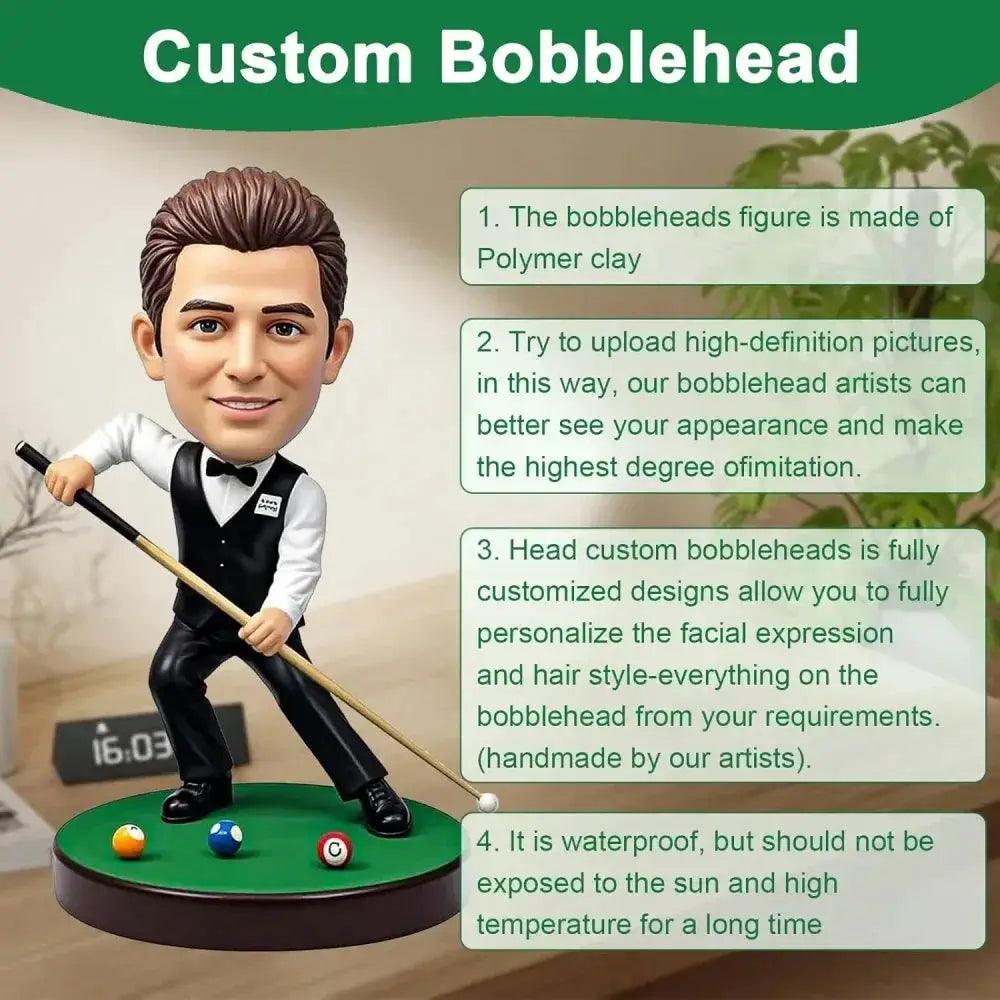  Personalized Billiards Bobblehead Gift For Pool Lovers -  ToylandEU™