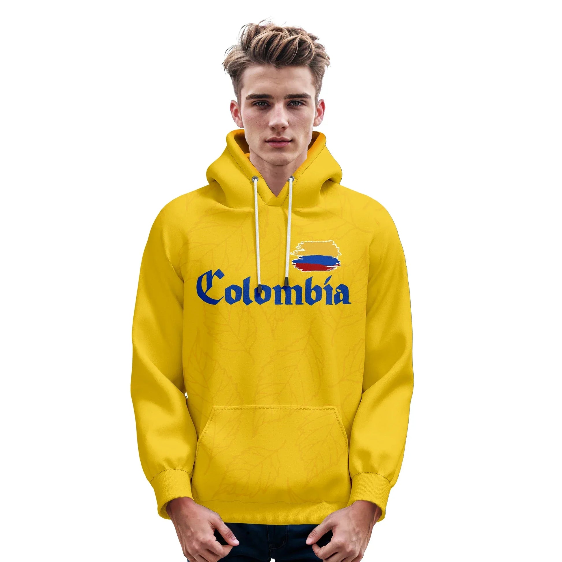 Custom Colombia Basketball Hoodie Unisex Pullover Sweatshirt 3D Name and Number Printing Polyester - ToylandEU