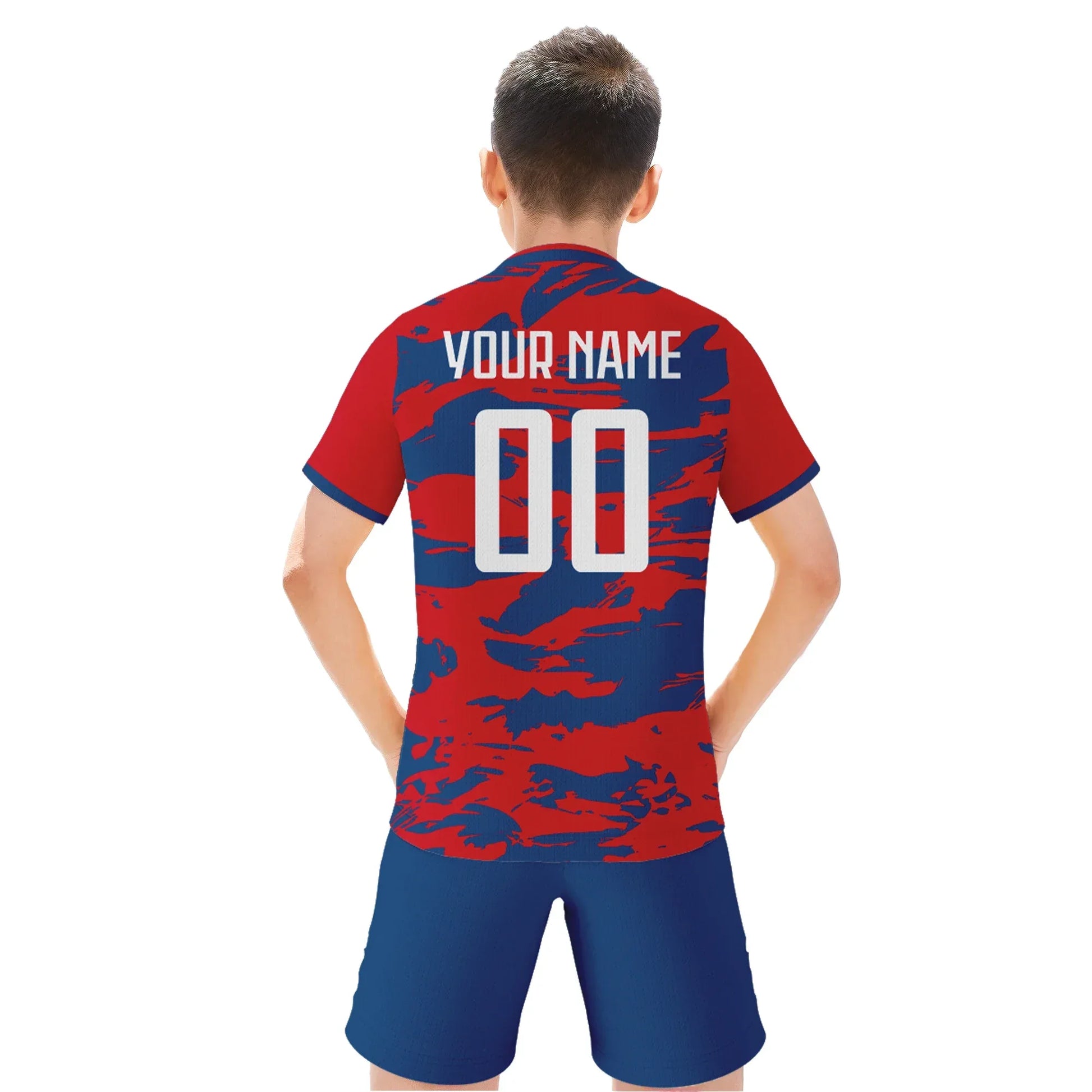 Custom Czech Republic Kids Football Jersey Shorts Kit Unisex With Name And Number - ToylandEU