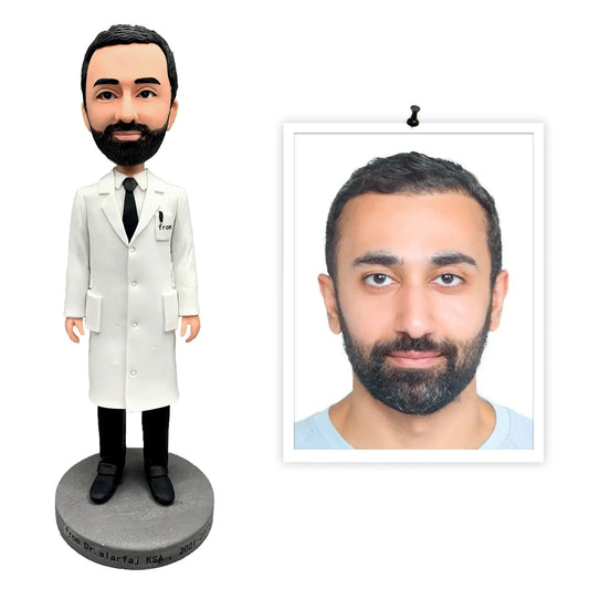 Custom Doctor Bobblehead Keepsake Gift Based On Your Photo