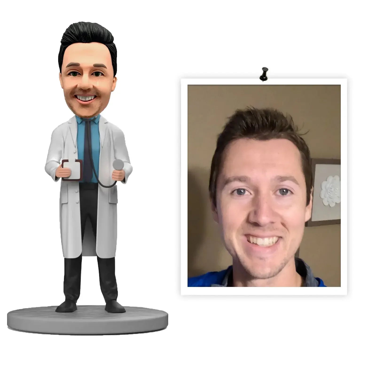 Custom Doctor Bobblehead Keepsake Gift Based On Your Photo - ToylandEU