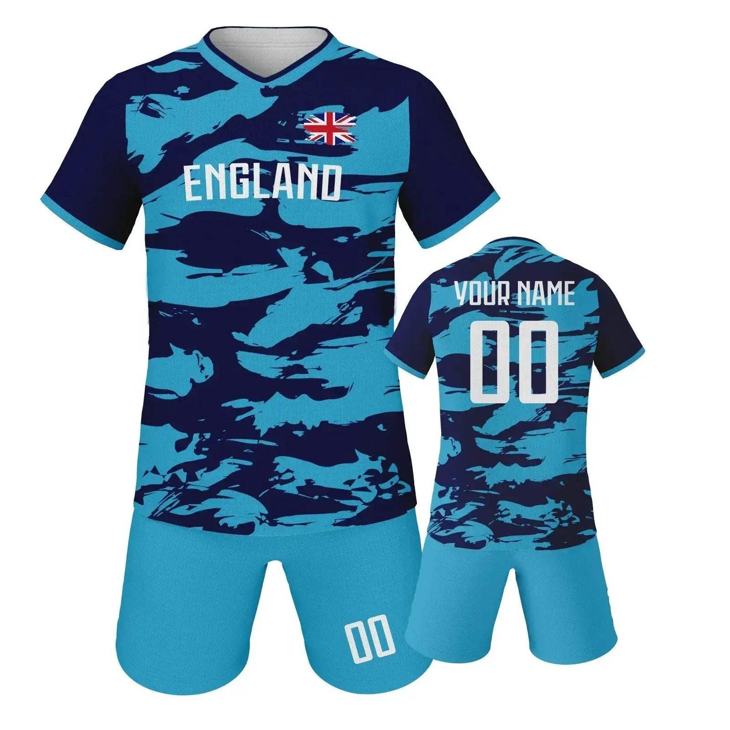 Custom England Football Jersey For Kids Personalised Name And Number - ToylandEU