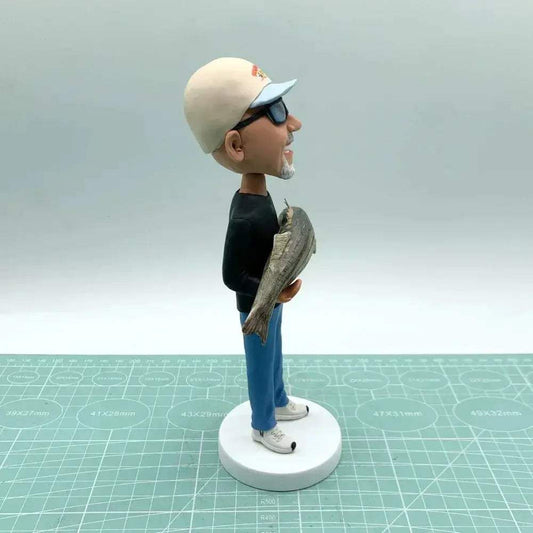  Custom Fisherman Bobblehead Gift for Fishing Lovers -  ToylandEU™