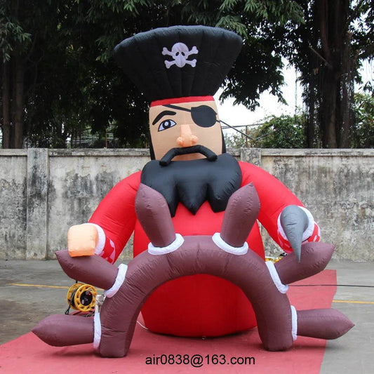 Custom Giant Inflatable Pirate Cartoon Captain With Blower - ToylandEU