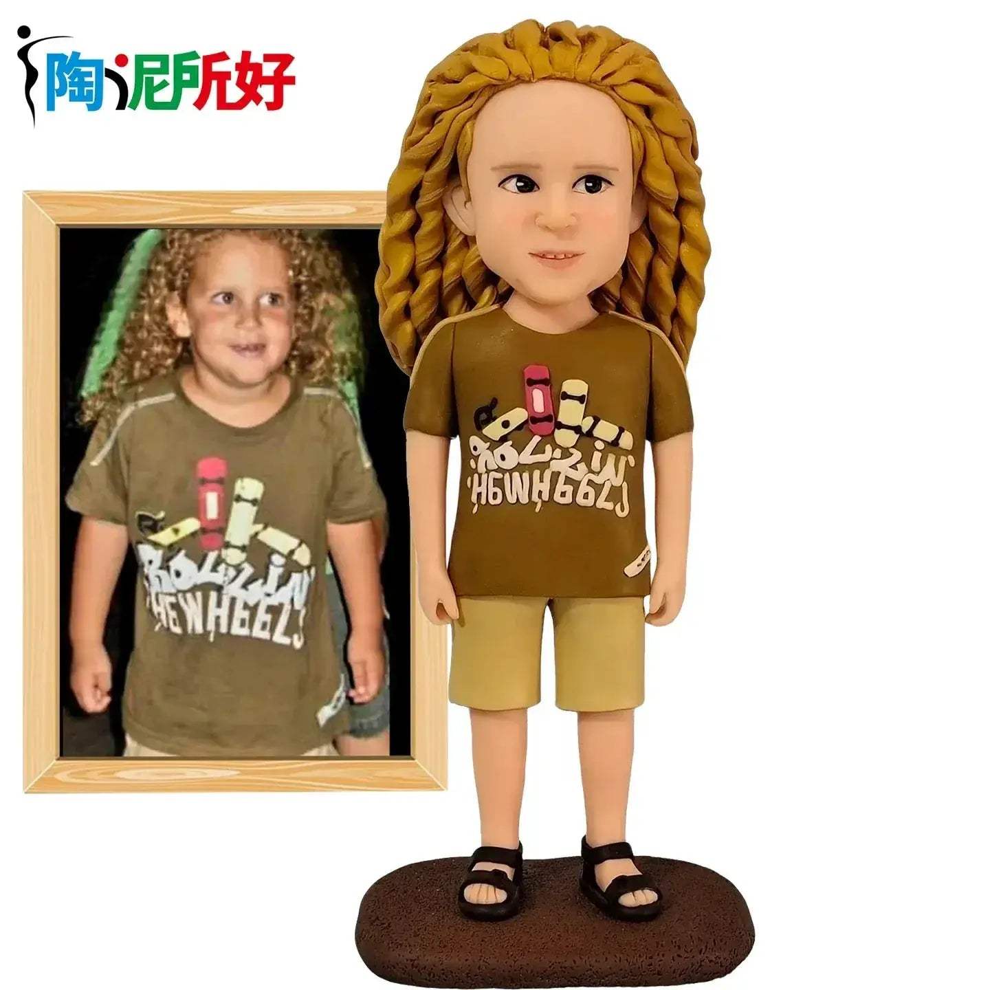 Custom Handmade Personalized Clay Bobblehead from Photo Gift - ToylandEU