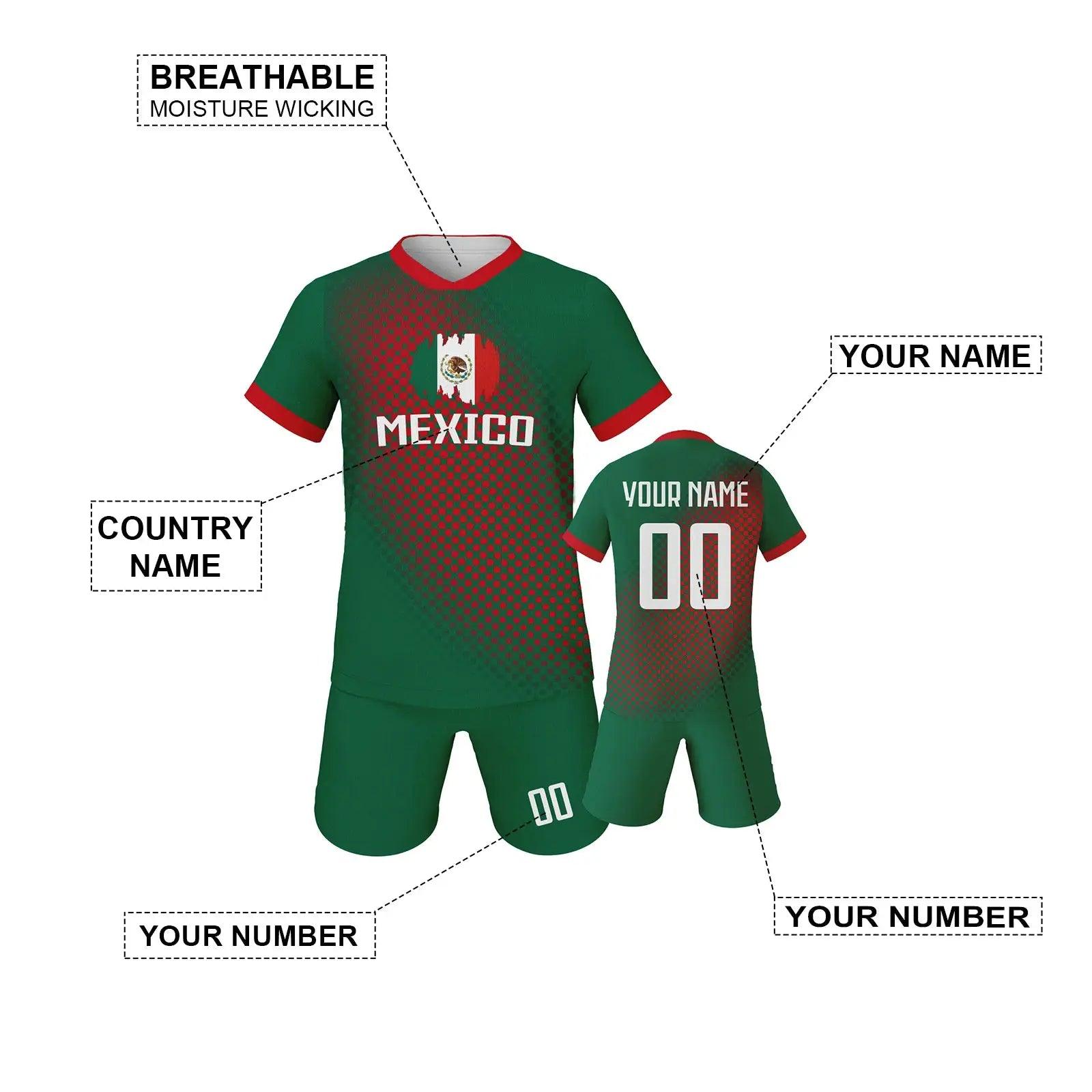  Custom Kids Soccer Jersey Kit Name And Number Fast -  ToylandEU™