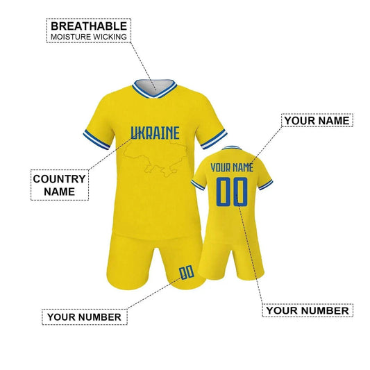 Custom Kids Soccer Jersey Personalized With Name And Number - ToylandEU