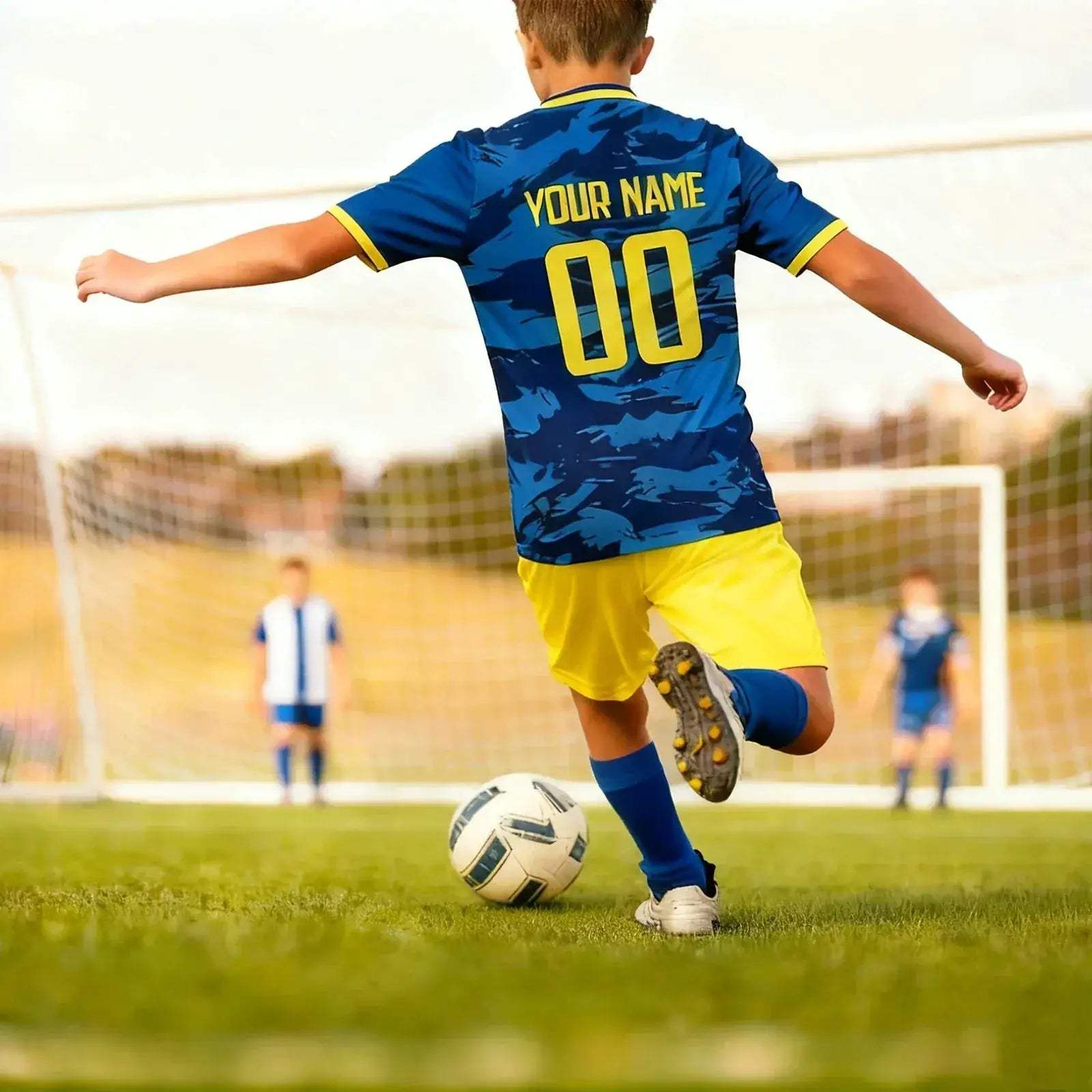 Custom Kids Soccer Jersey With Personalized Name Number For Youth - ToylandEU