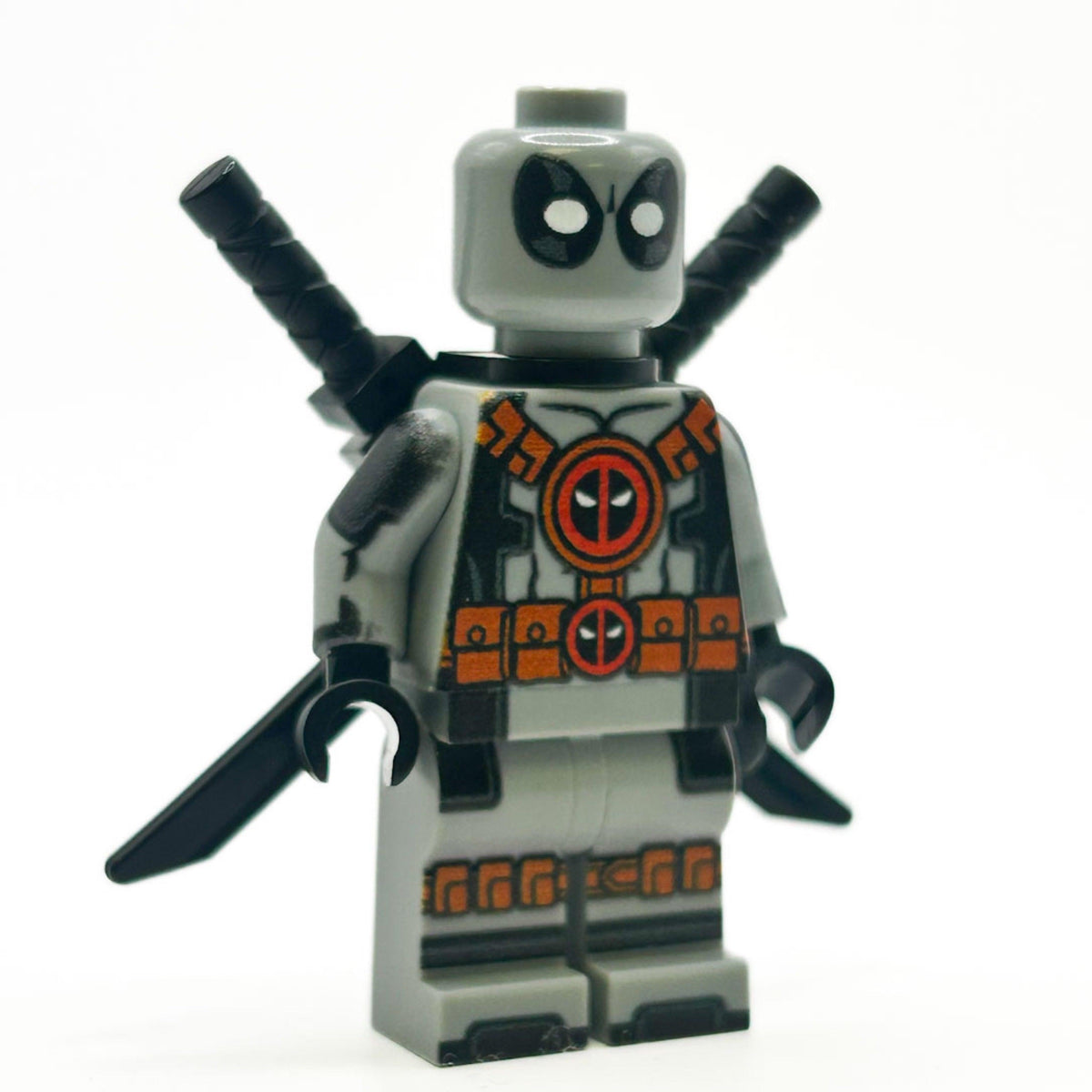 Custom LEGO Minifig With Katana Swords BrickArms Gear