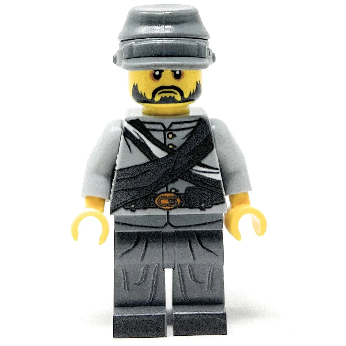 Custom Lego Figure Confederate Soldier Civil War Gray Uniform With Accessories New Sealed - ToylandEU