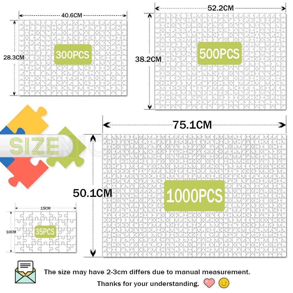 Custom Made Jigsaw Puzzles 35 to 1000 Pcs Premium Quality - ToylandEU