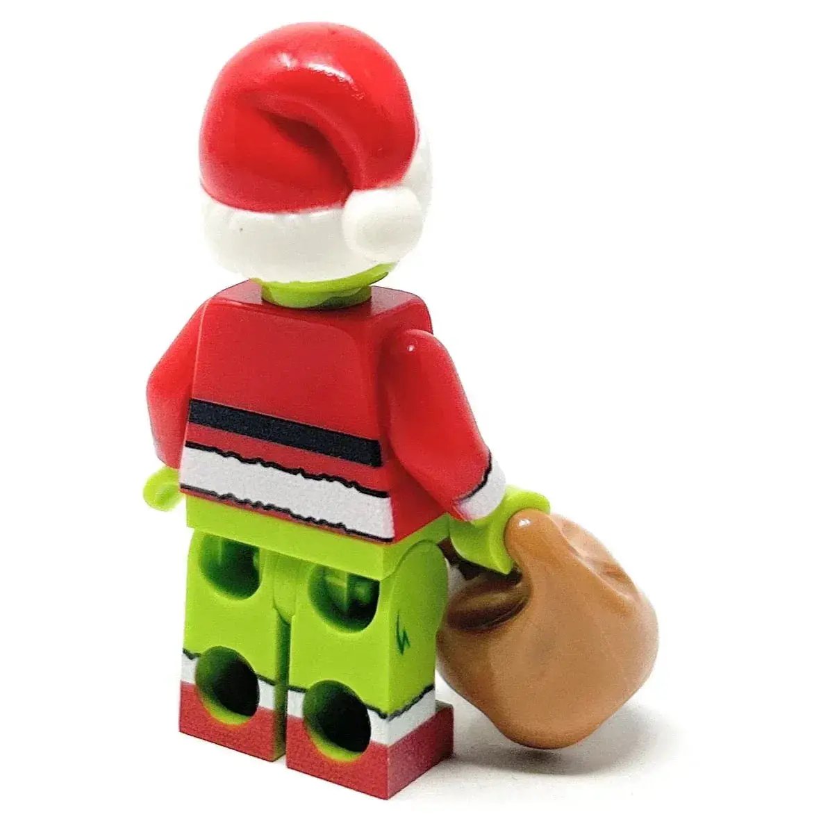 Custom Mean One Christmas Minifig made with LEGO parts - B3 Customs - ToylandEU
