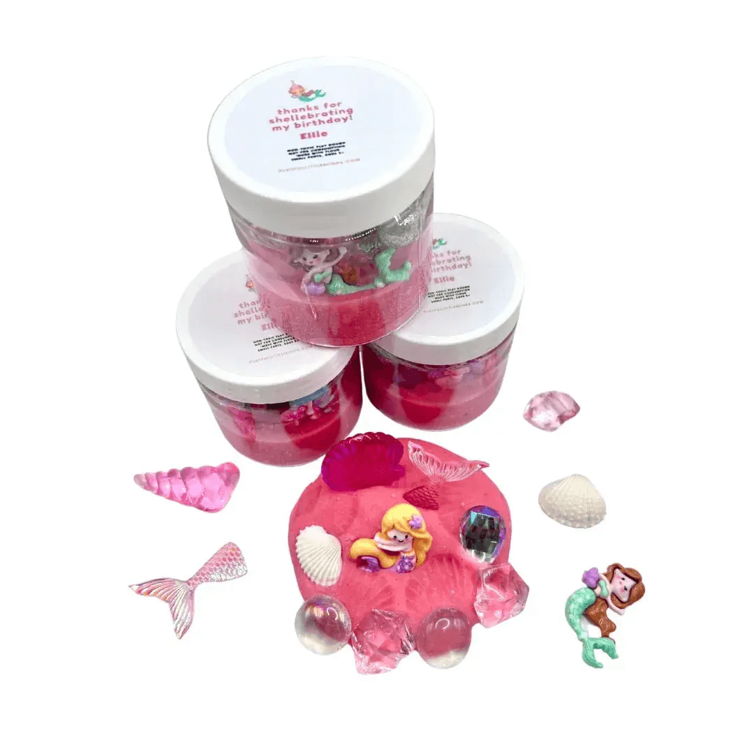 Custom Mermaid Play Dough Favors for Birthday Party Goodie Bags - ToylandEU
