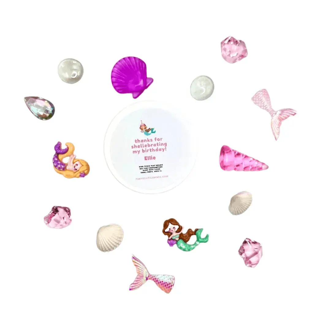 Custom Mermaid Play Dough Favors for Birthday Party Goodie Bags - ToylandEU