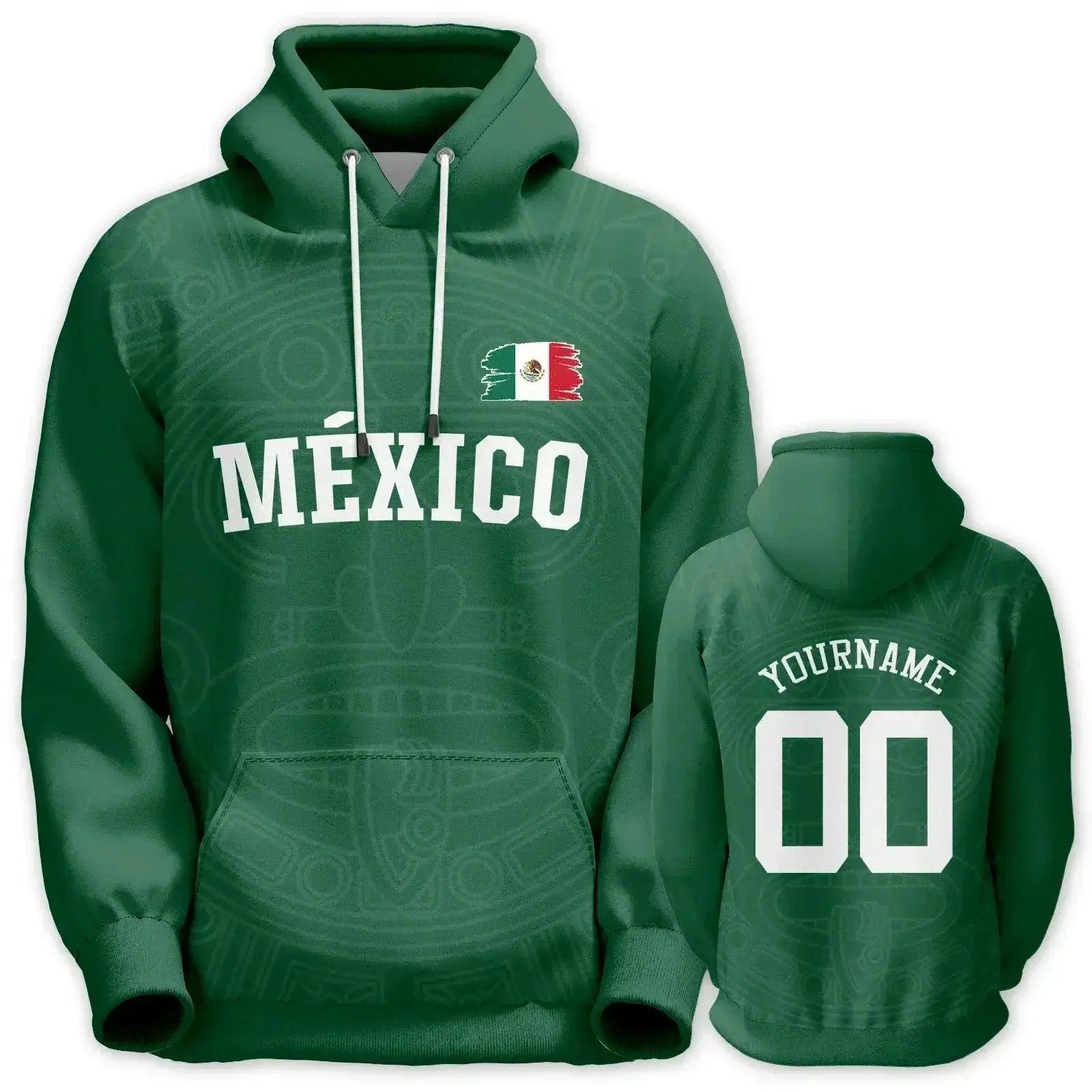  Custom Mexico Basketball Hoodie With Personalized Name And Number Unisex Pullover Hoodie Patriot Flag -  ToylandEU™