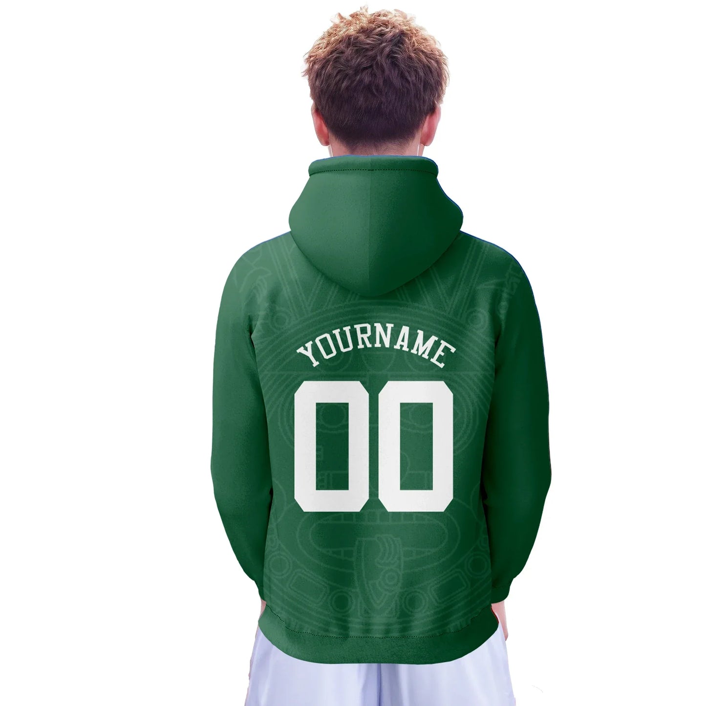 Custom Mexico Basketball Hoodie With Personalized Name And Number Unisex Pullover Hoodie Patriot Flag - ToylandEU