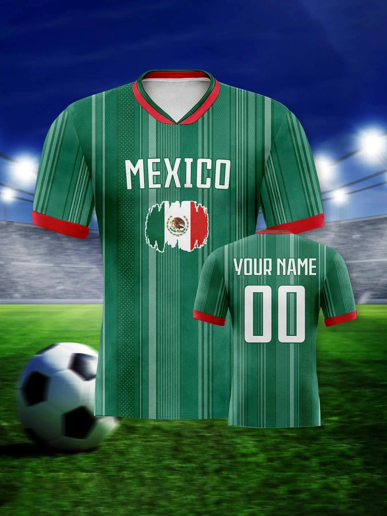  Custom Mexico Soccer Jersey With Name And Number Fans -  ToylandEU™