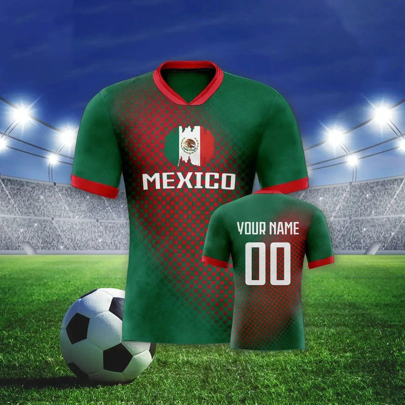  Custom Mexico Soccer Jersey With Personalized Name -  ToylandEU™