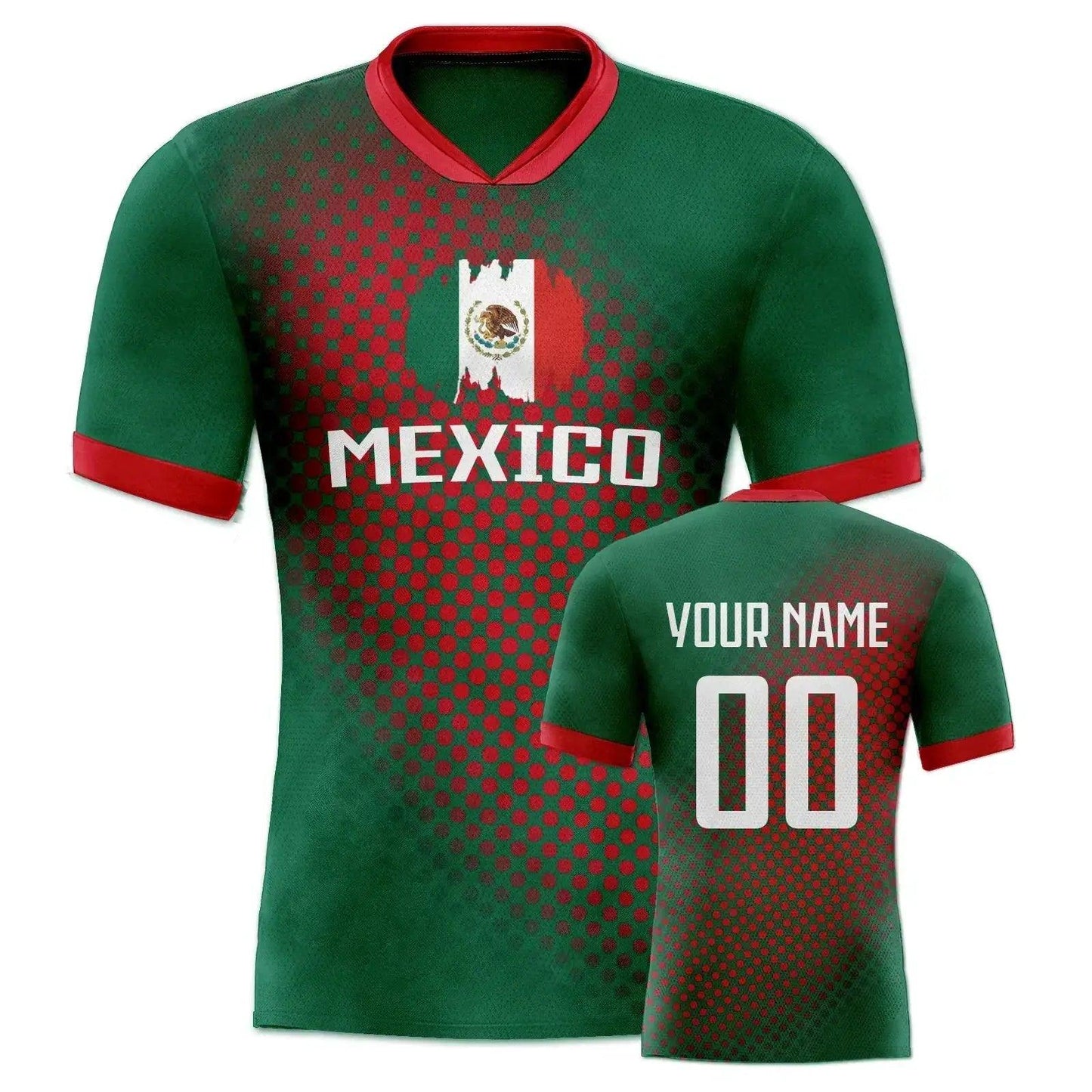  Custom Mexico Soccer Jersey With Personalized Name -  ToylandEU™