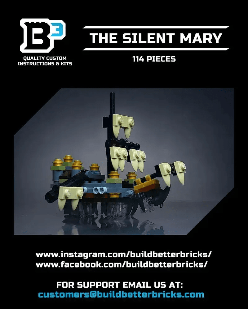 Authentic LEGO Silent Mary Pirate Ship Kit For Minifigs - ToylandEU