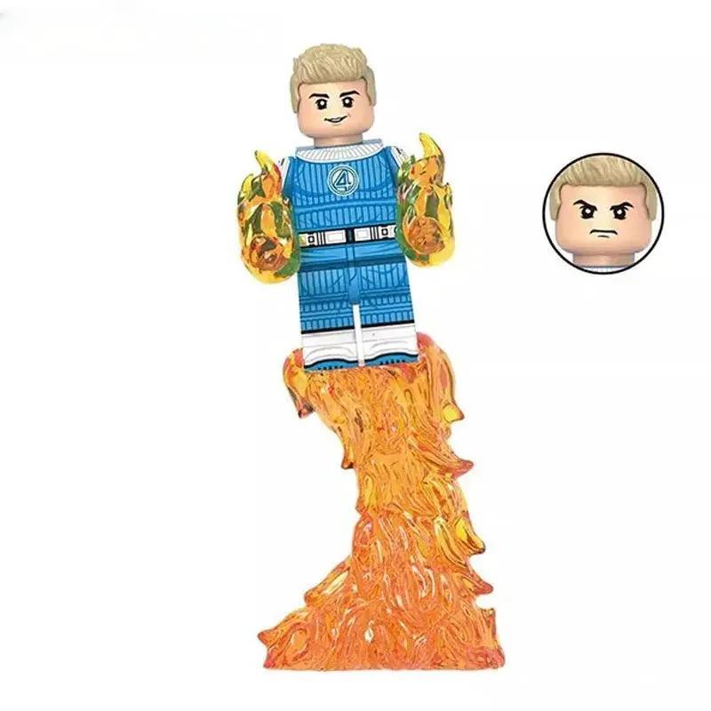  Fantastic Four Johnny Storm Human Torch Lego Minifigures Custom Toys 5 -  ToylandEU™