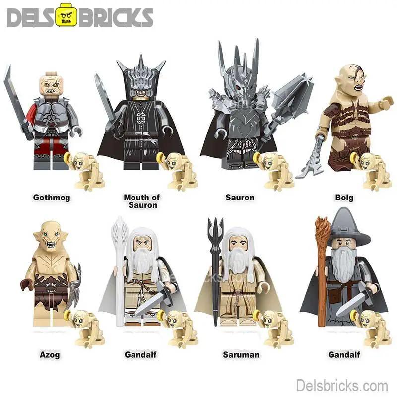  Lord of The Rings Set of 8 Lego Minifigures Custom Toys 1 -  ToylandEU™