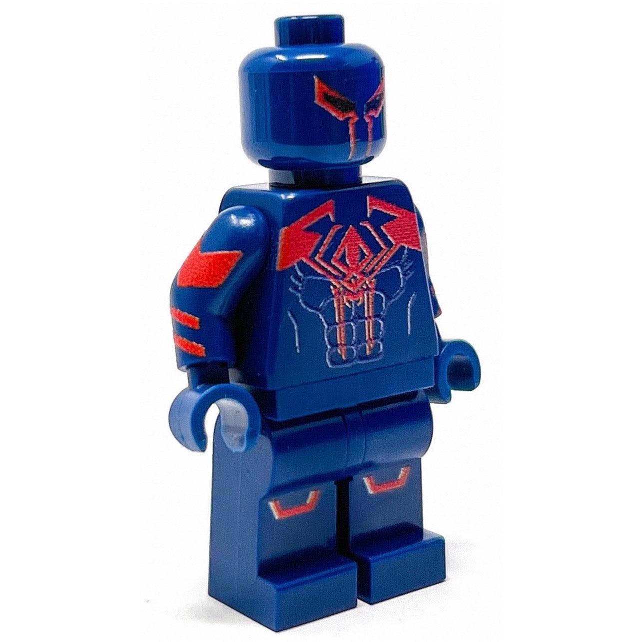 Custom Minifig Spidey 2099 Front Back Sides Toylandeu
