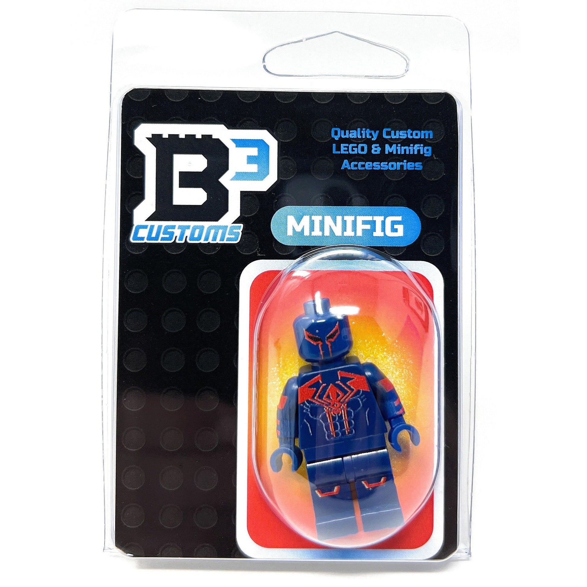 Custom Minifig Spidey 2099 Front Back Sides Toylandeu