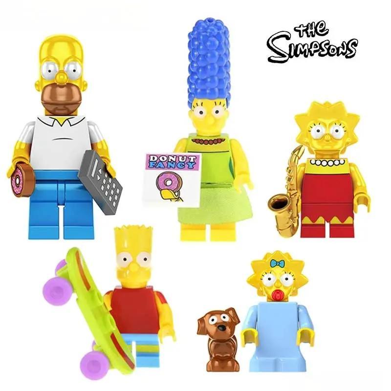  The Simpsons family of 5 Lego Minifigures Custom Toys 1 -  ToylandEU™