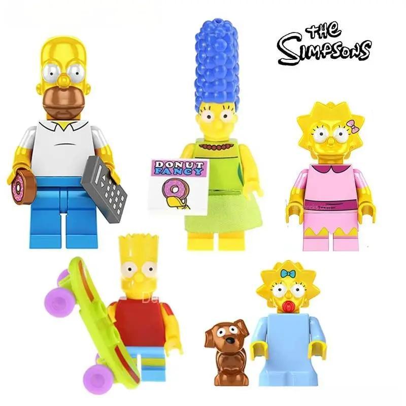  The Simpsons family of 5 Lego Minifigures Custom Toys 2 -  ToylandEU™