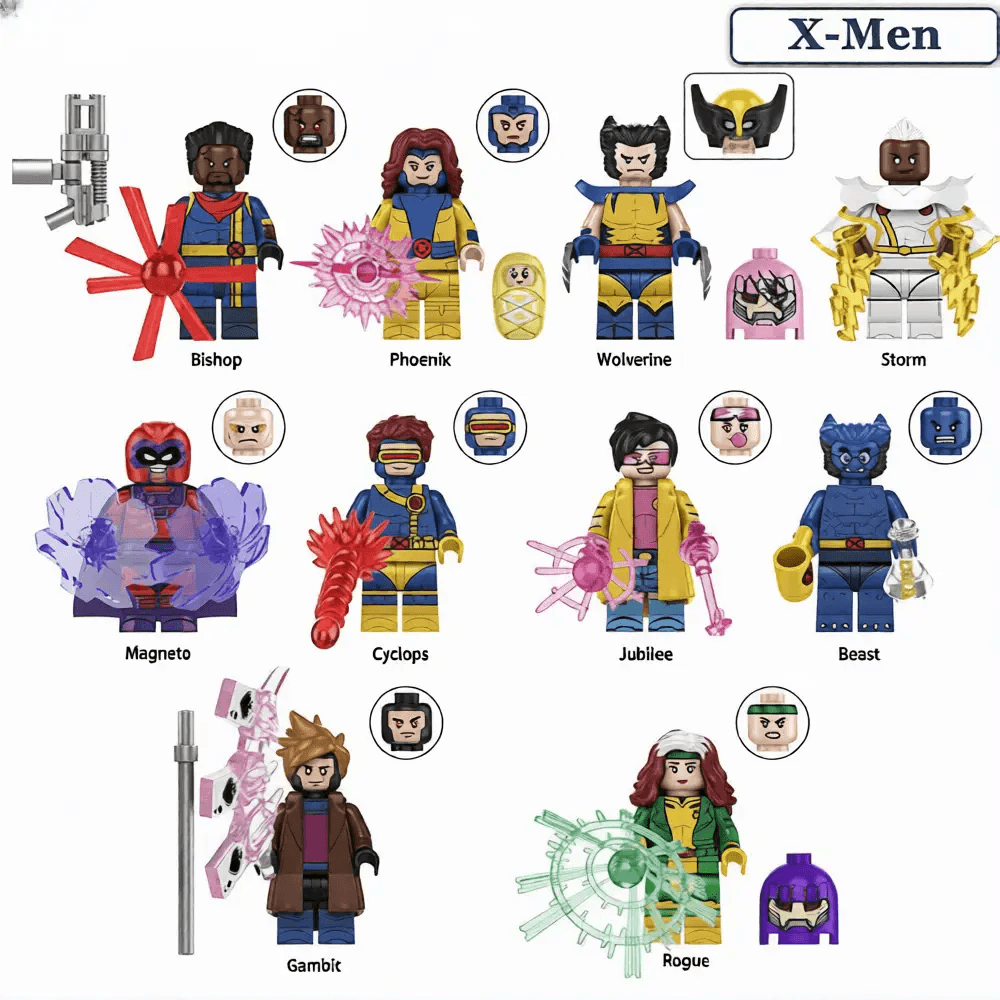  X-Men '97 Set of 10 Lego Minifigures custom toys S2 -  ToylandEU™