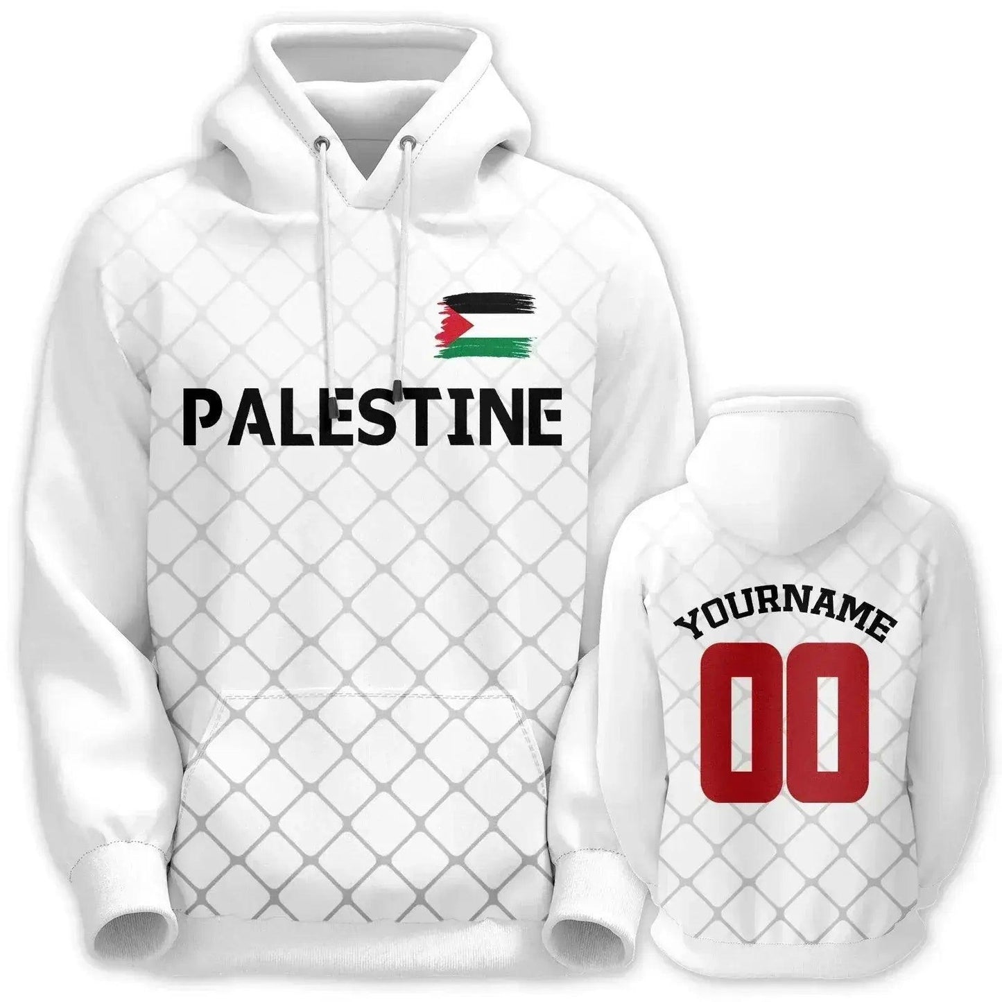  Custom Palestine Hoodie Basketball Sweatshirt, Unisex, Name And Number Personalization, Hooded Sports Jersey -  ToylandEU™
