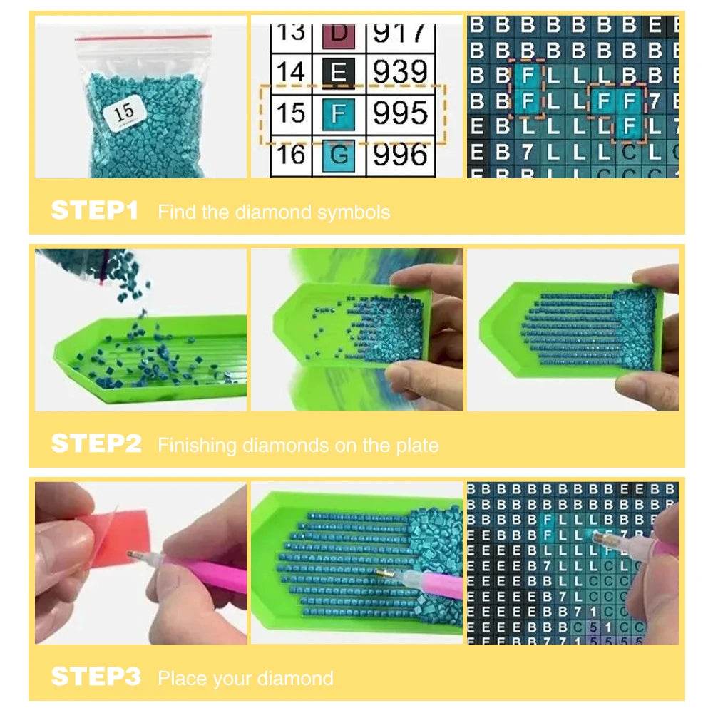 Custom Photo 5D Diamond Painting Kit - Full Square & Round Personalized Diamond Painting Art - ToylandEU