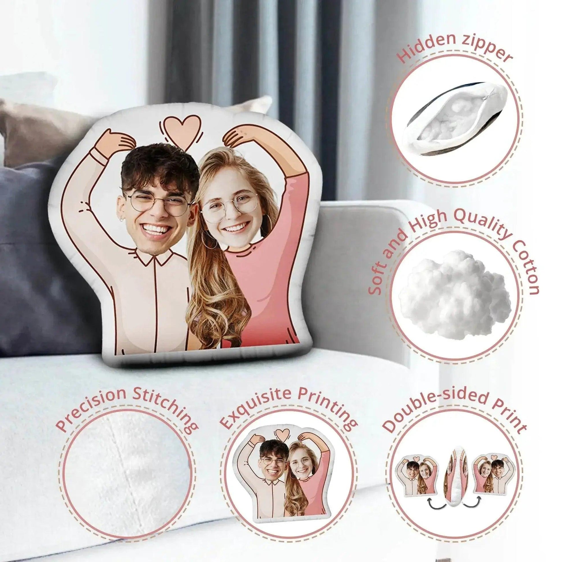  Custom Photo Cushion Humanoid Personalized DIY Pillow -  ToylandEU™