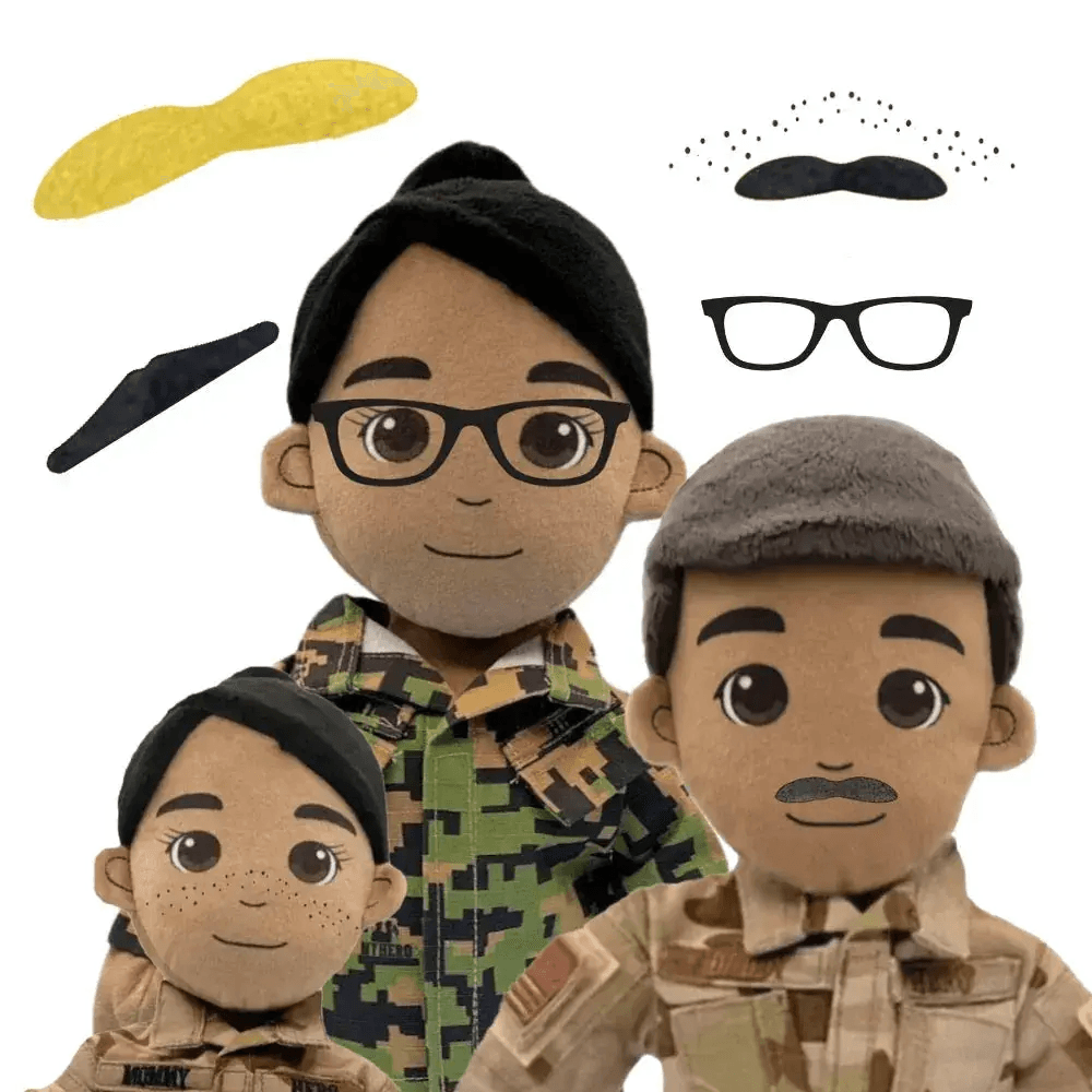 Custom Plush Doll - Add Mustache, Freckles, Glasses, and More | DIY Friendly - ToylandEU